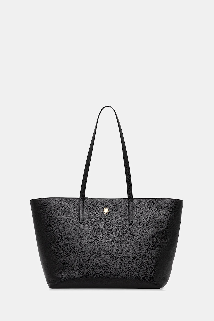 Bally geantă de piele culoarea negru, WAE07O