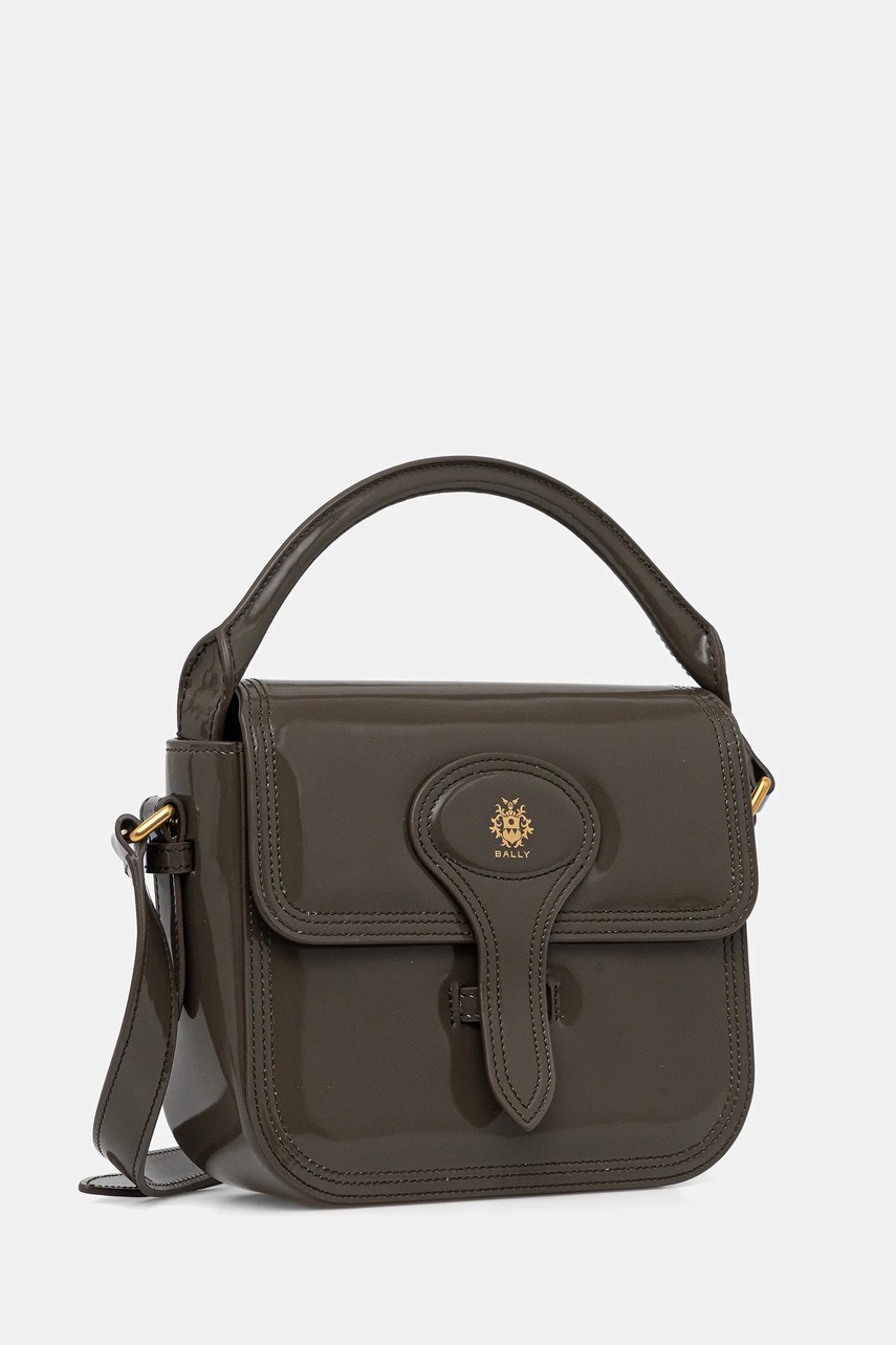 Кожаная сумочка Bally цвет зелёный WAS02P