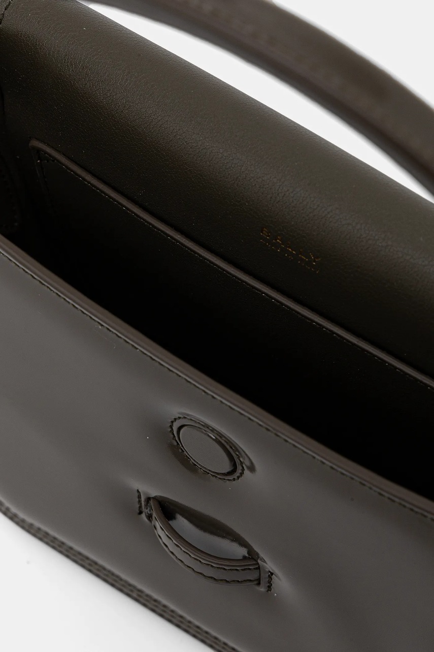 Δερμάτινη τσάντα Bally χρώμα: πράσινο, WAS02P φωτογραφία