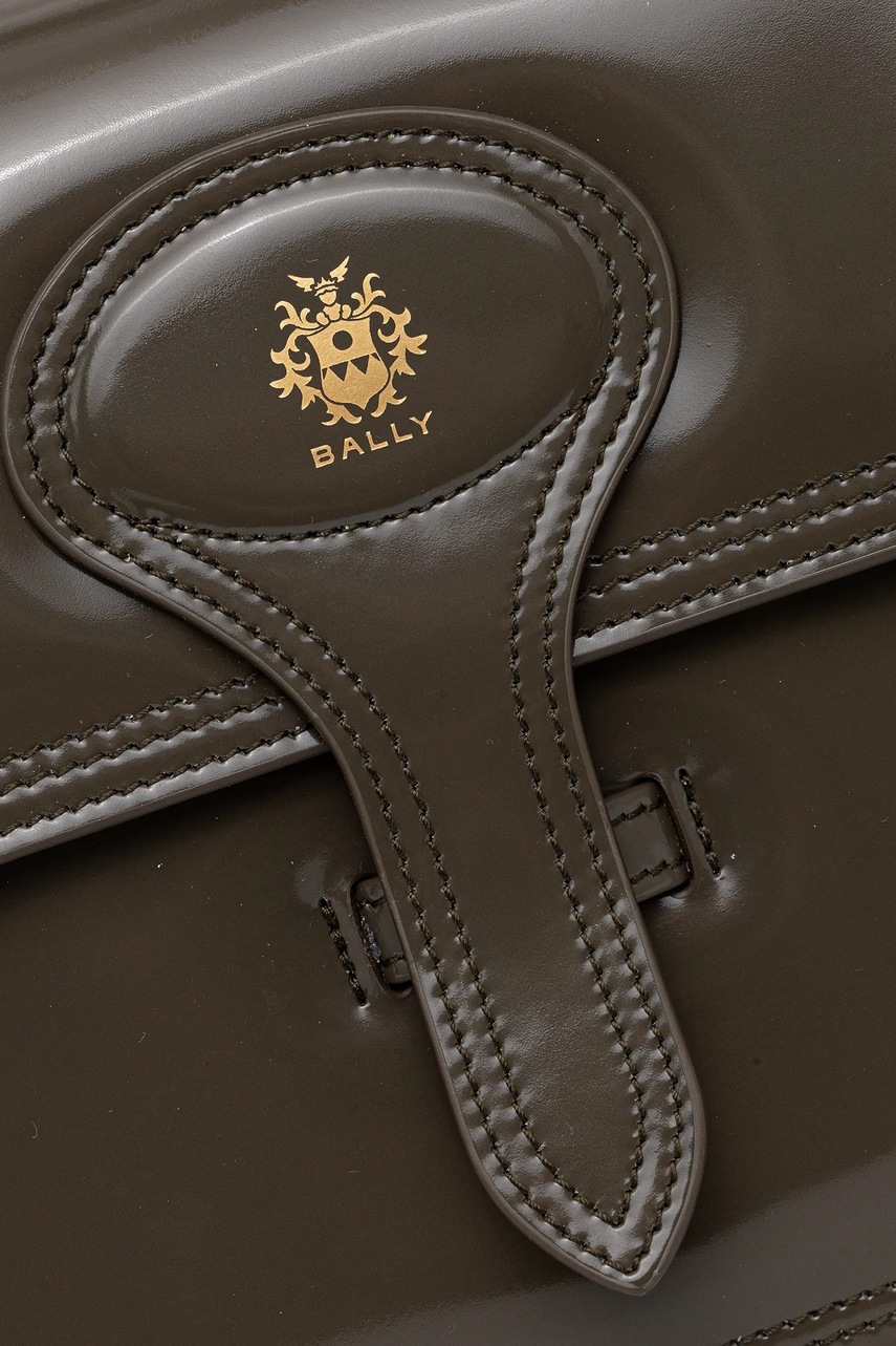 Δερμάτινη τσάντα Bally χρώμα: πράσινο, WAS02P φωτογραφία