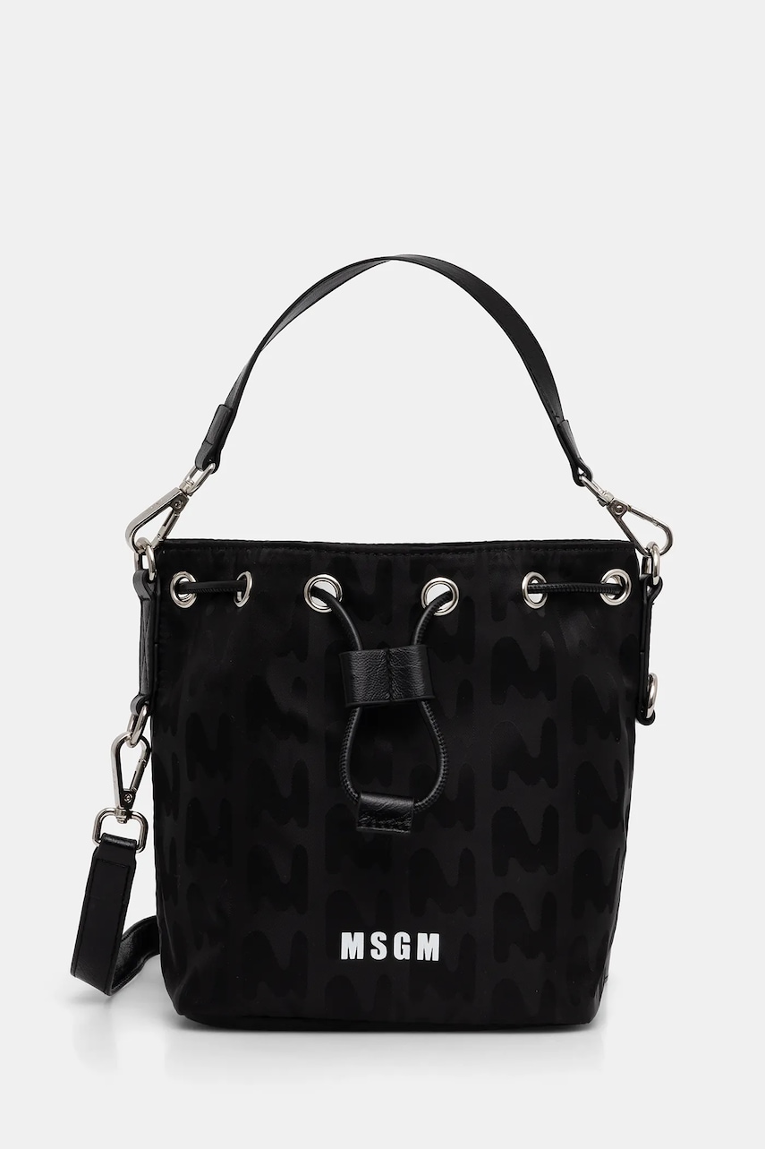 MSGM geantă culoarea negru, 3740MZ67.640