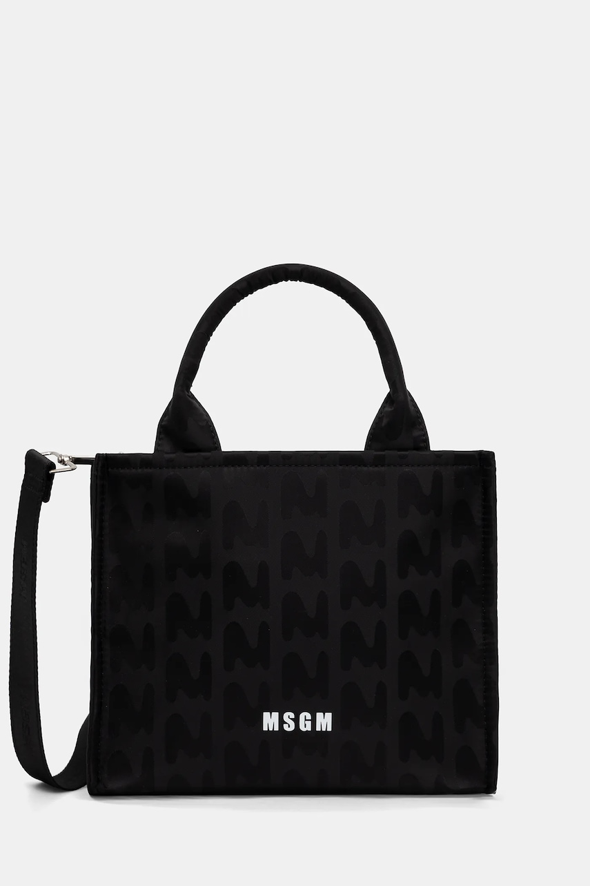 MSGM geantă culoarea negru, 3740MZ78.640