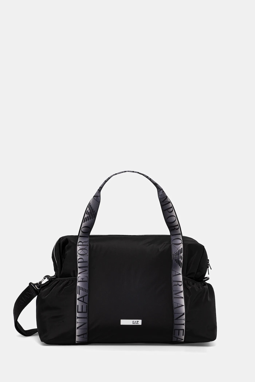 EA7 Emporio Armani geantă sport culoarea negru, AF18306.7W000743