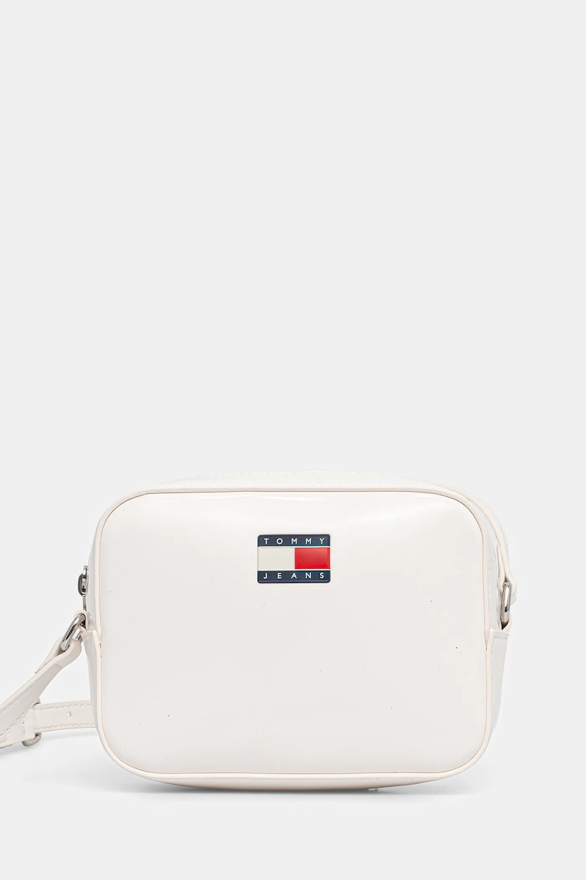 Tommy Jeans poșetă culoarea alb, AW0AW17864