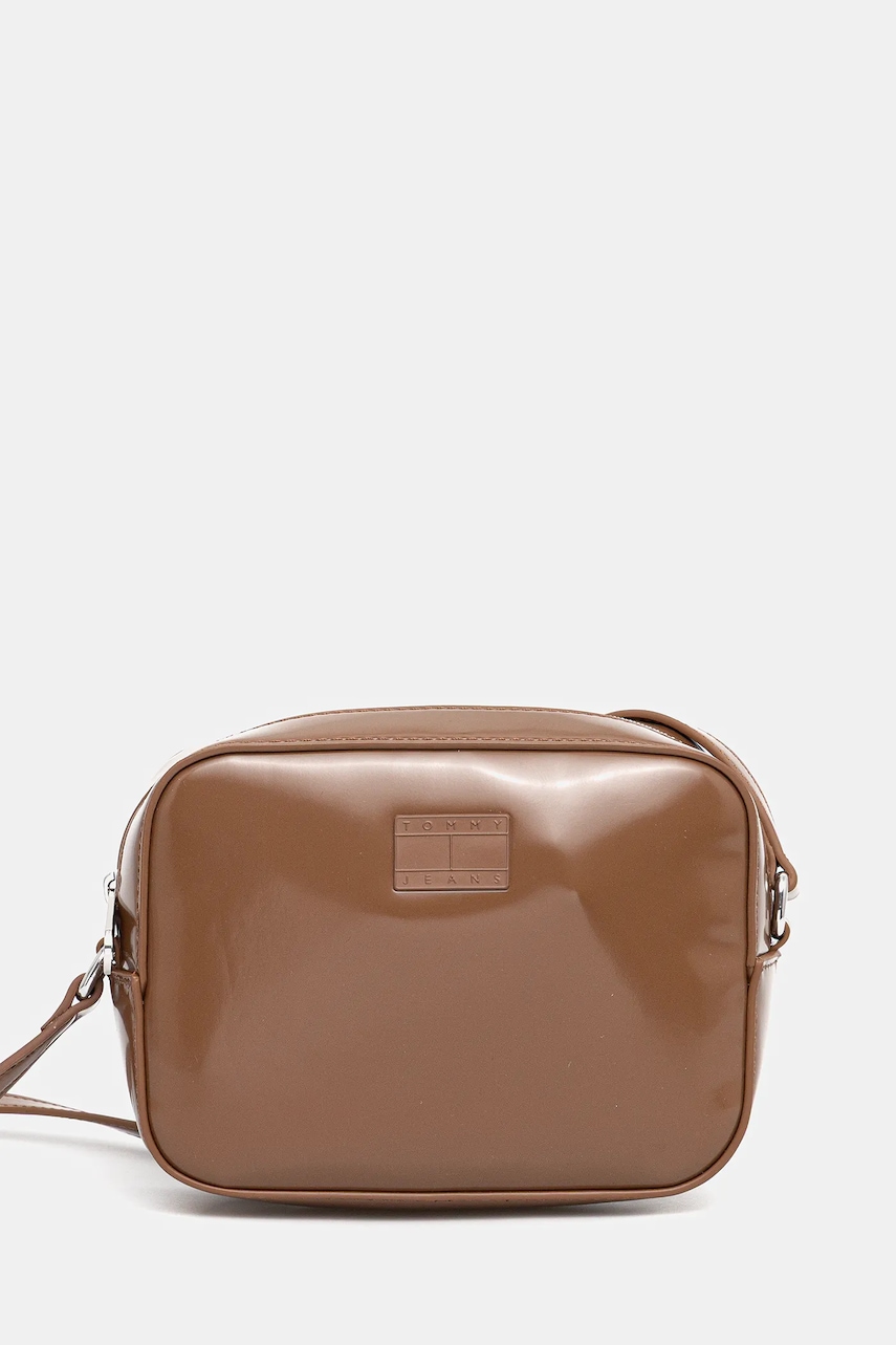 Tommy Jeans poșetă culoarea maro, AW0AW17864