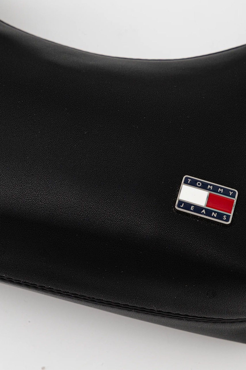 Τσάντα Tommy Jeans χρώμα: μαύρο, AW0AW17873 φωτογραφία