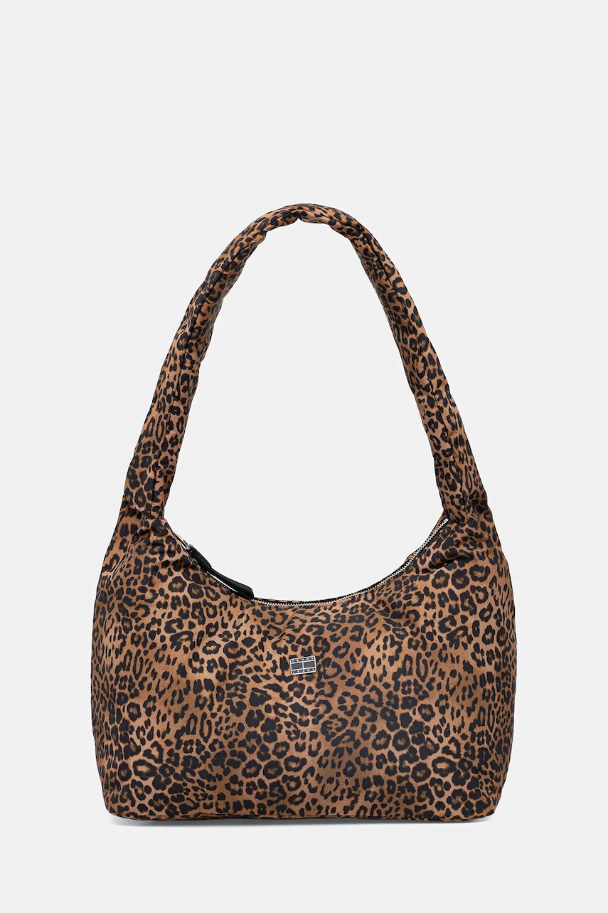 Tommy Jeans poșetă culoarea maro, AW0AW18242