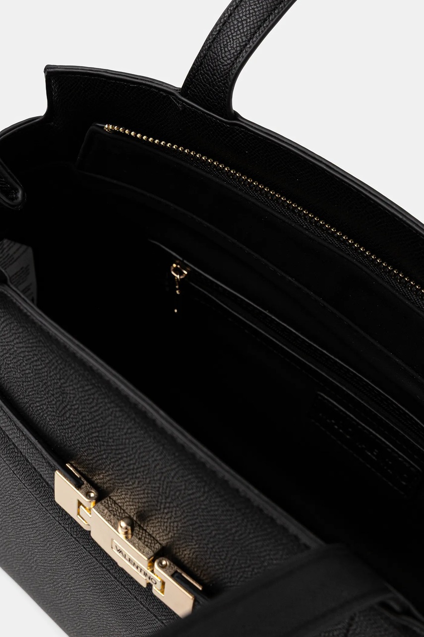 Τσάντα Valentino Bags χρώμα: μαύρο, VBS9AD01 φωτογραφία