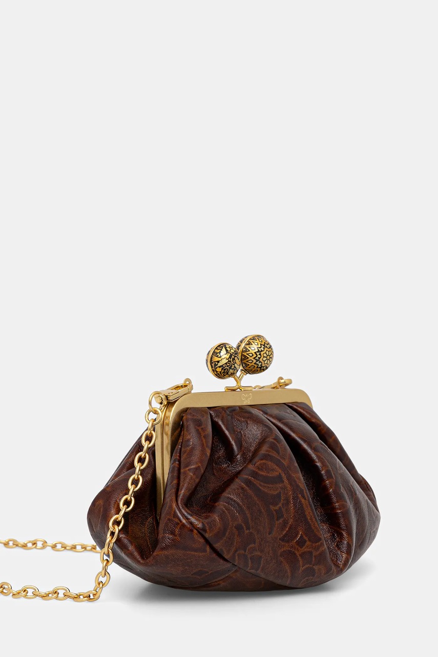 Кожаная сумка Weekend Max Mara SPANISHHERITAGE цвет коричневый 2525516144600