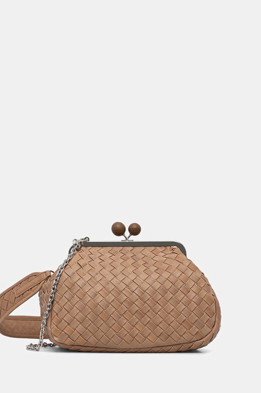 Weekend Max Mara poșetă de piele PANCIA culoarea maro, 2525516154600