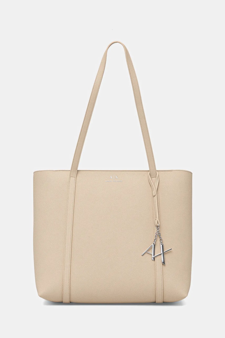 Armani Exchange poșetă culoarea bej, 942930 CC726