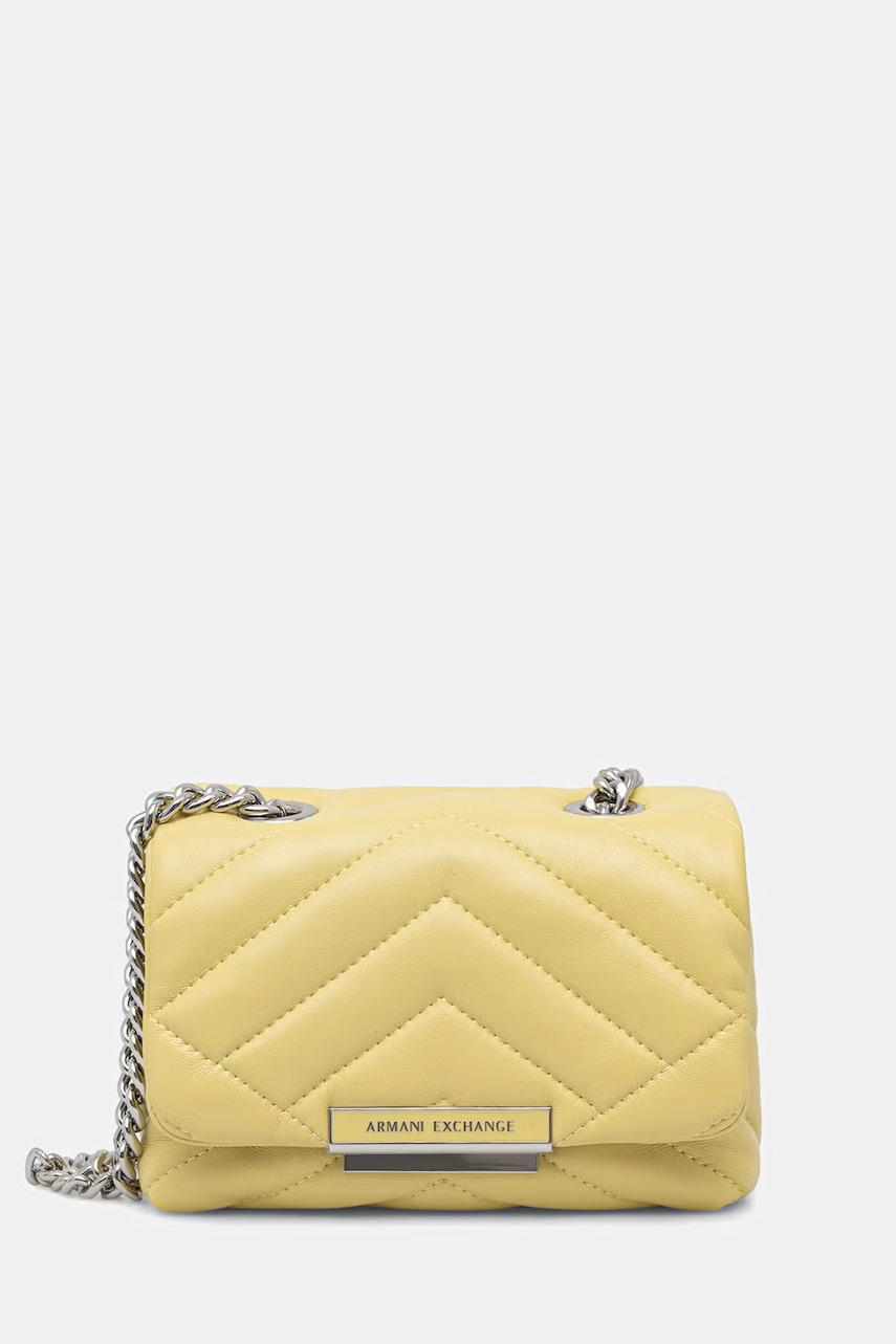 Armani Exchange geantă poștaș pentru femei, cu imitație de piele