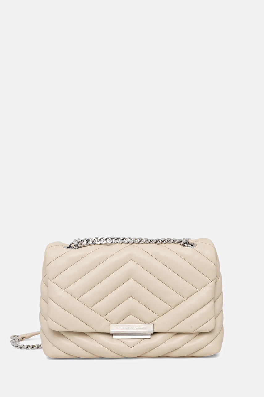 Armani Exchange poșetă culoarea bej, 949122 4R742