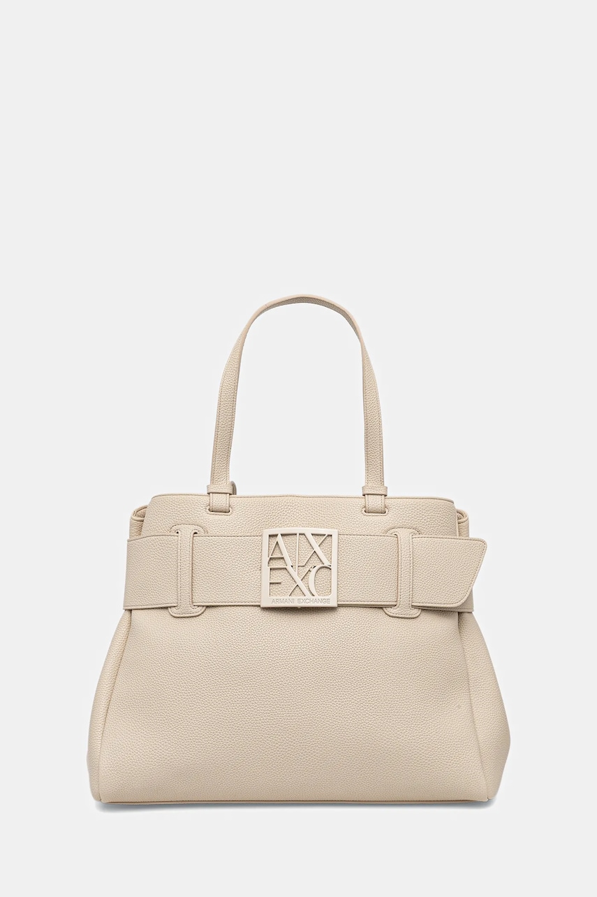Armani Exchange poșetă culoarea bej, XW000284 AF11902