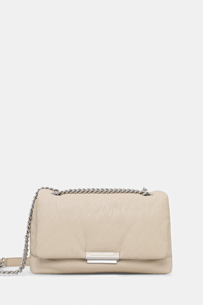 Armani Exchange poșetă culoarea bej, XW000355 AF17240