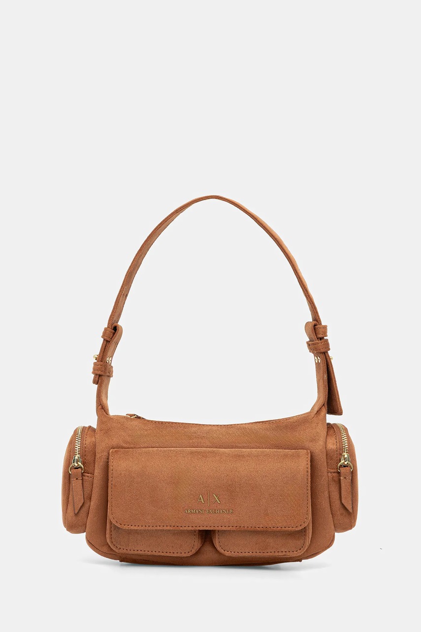 Levně Kabelka Armani Exchange hnědá barva, XW000405 AF17158