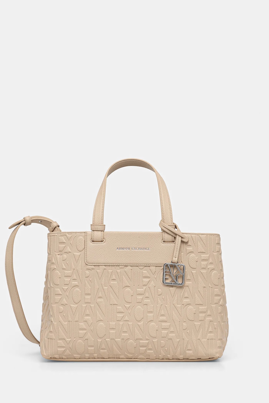 Armani Exchange poșetă culoarea bej, XW001222 AF15774