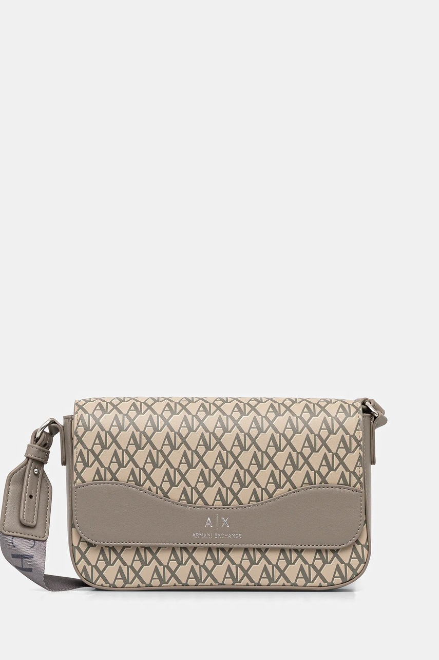 Armani Exchange poșetă culoarea bej, XW001596 AF17145