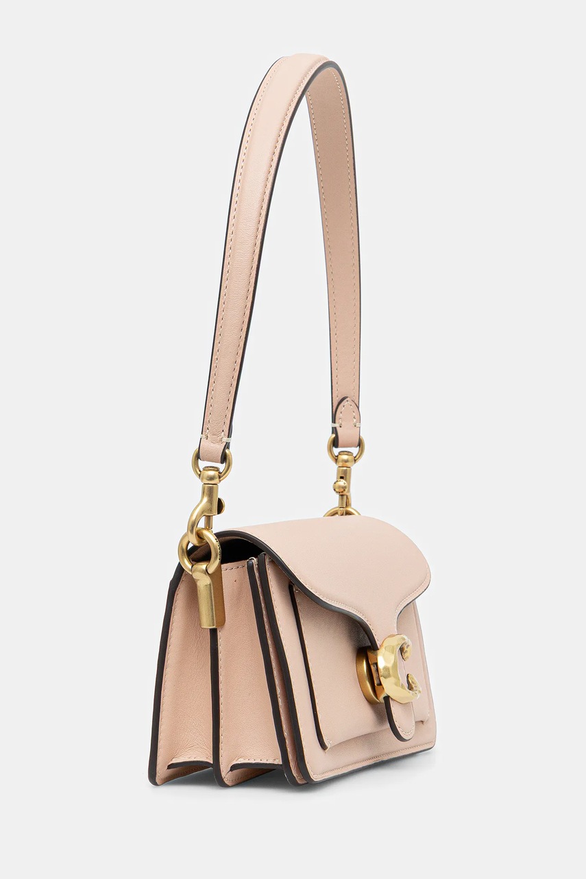 Кожаная сумочка Coach Tabby 20 цвет бежевый CBF93 Кожаная сумочка Coach Tabby 20 цвет бежевый CBF93