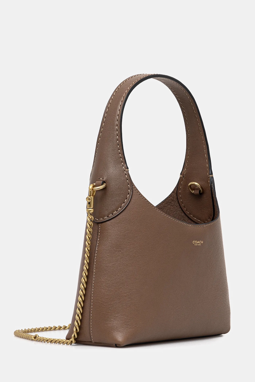 Кожаная сумочка Coach Brooklyn 23 цвет коричневый CW614 Кожаная сумочка Coach Brooklyn 23 цвет коричневый CW614