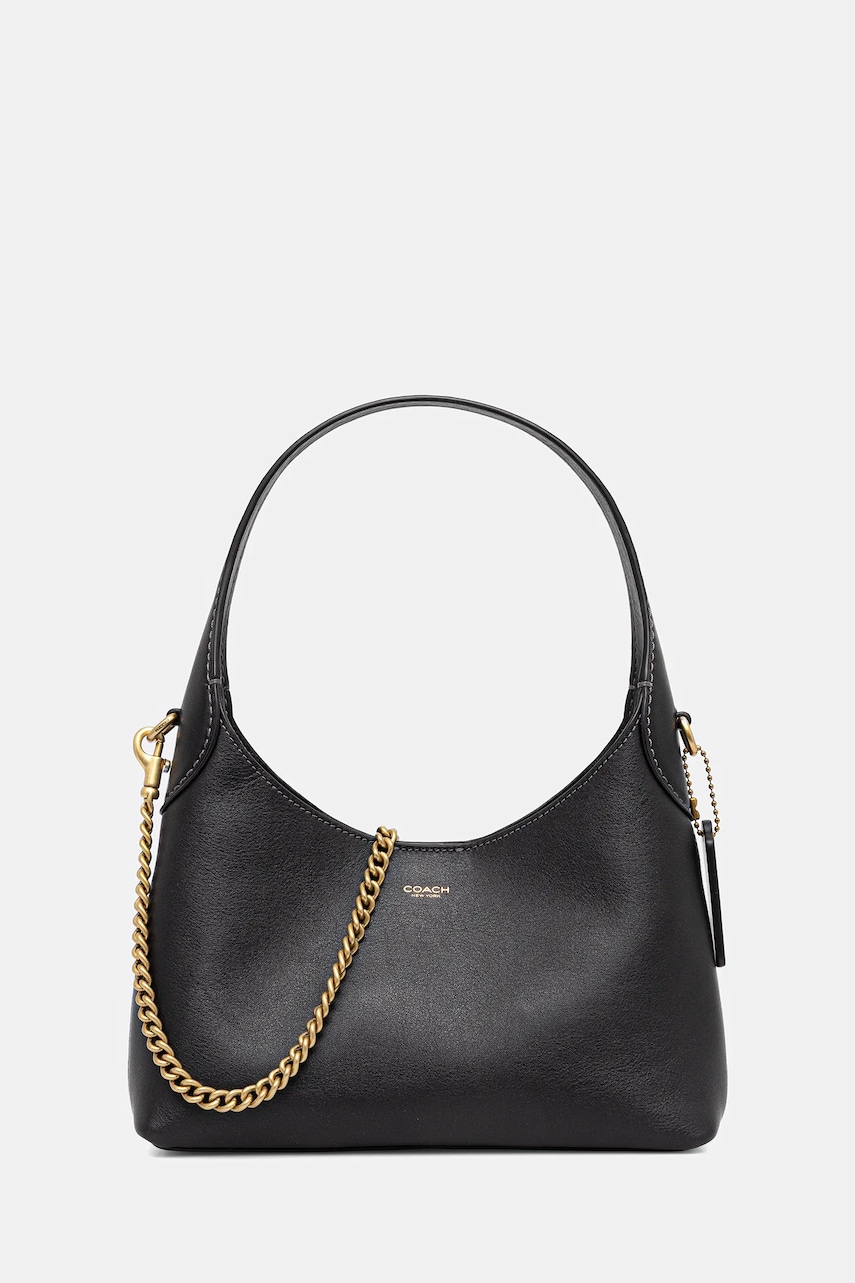 Coach poșetă de piele Brooklyn 23 culoarea negru, CW614