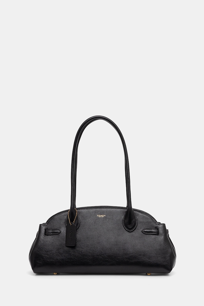 Coach poșetă de piele Empire Carryall Bag 34 culoarea negru, CCM57