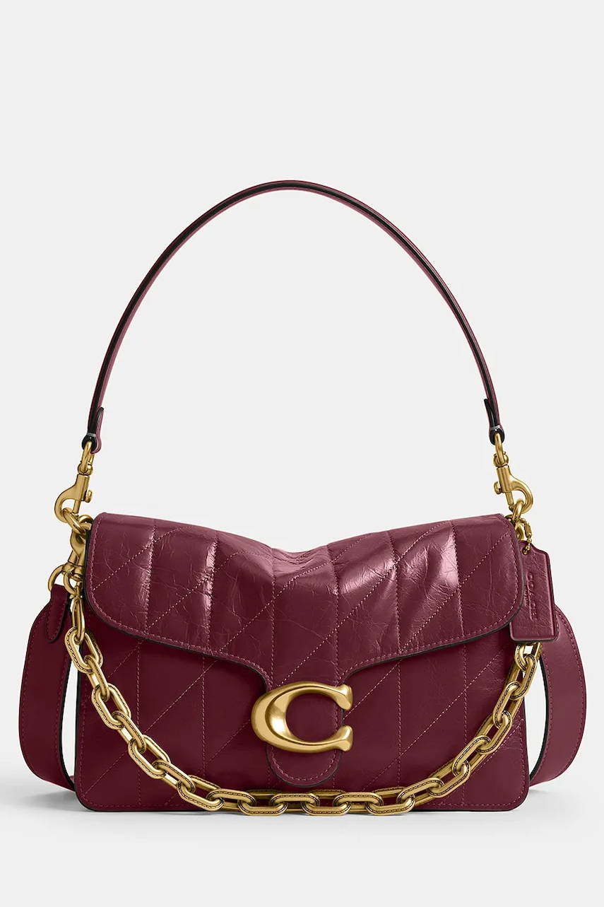 Coach baguette γυναικεία δερμάτινη Chain Tabby Shoulder Bag With Quilting