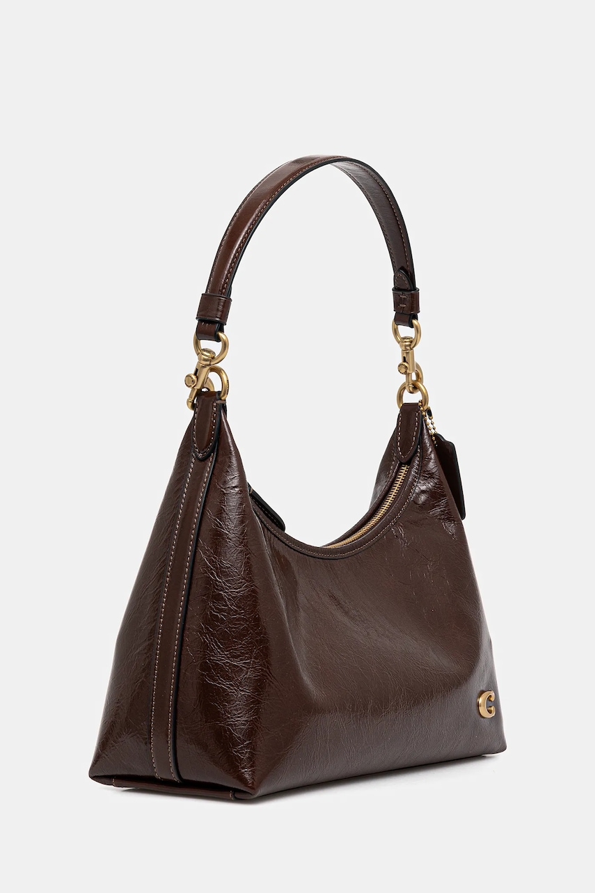 Кожаная сумочка Coach Juliet цвет коричневый CR652 Кожаная сумочка Coach Juliet цвет коричневый CR652