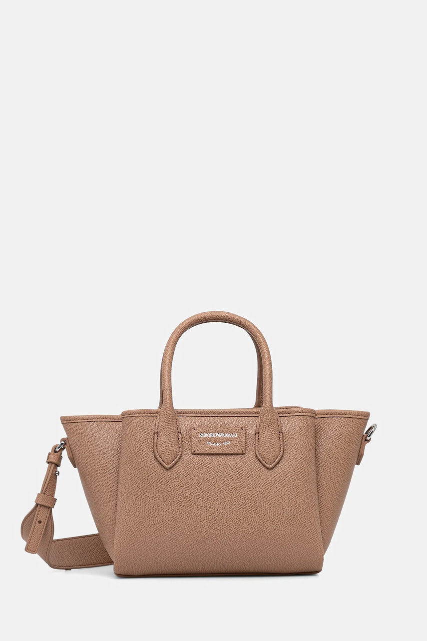 Emporio Armani poșetă culoarea bej, EW002328 AF17799