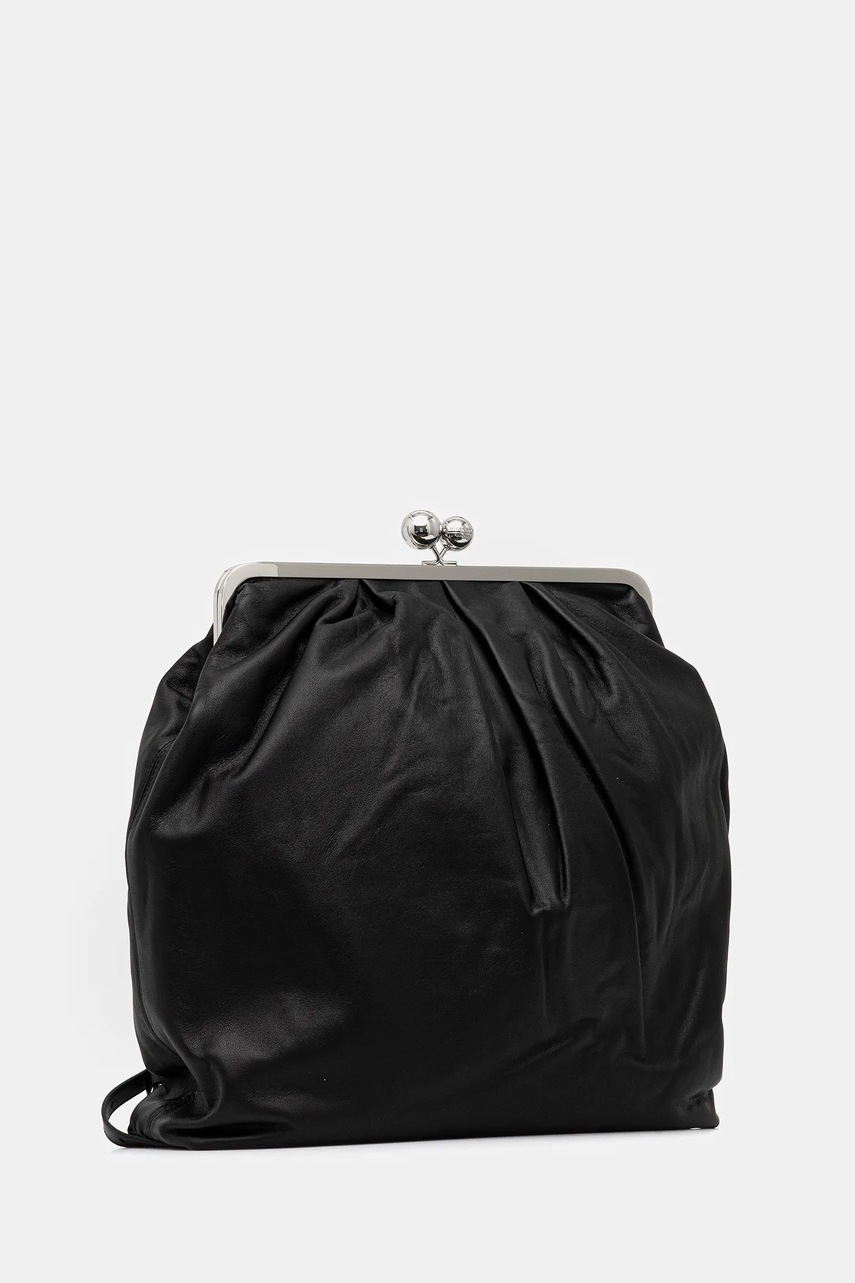 Кожаный рюкзак Weekend Max Mara MIRANO цвет чёрный большой однотонный 2525516015600