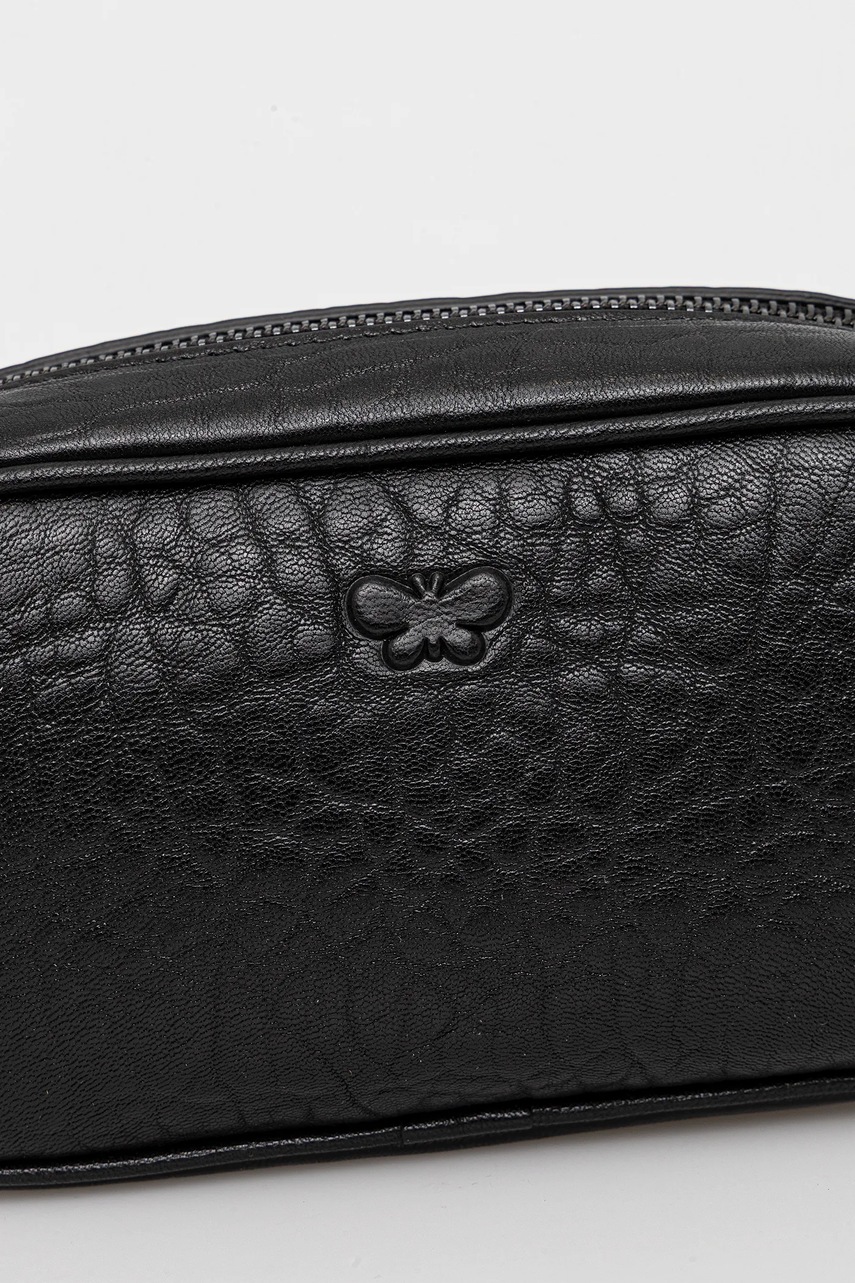 Δερμάτινη τσάντα φάκελος Weekend Max Mara CISA χρώμα: μαύρο, 2525516105600 φωτογραφία