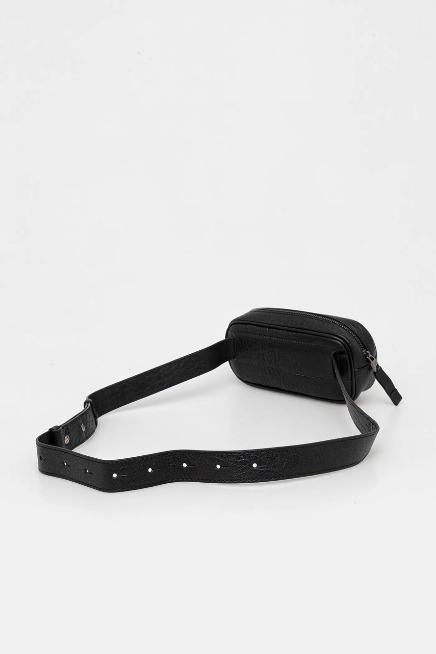 Δερμάτινη τσάντα φάκελος Weekend Max Mara CISA χρώμα: μαύρο, 2525516105600 φωτογραφία