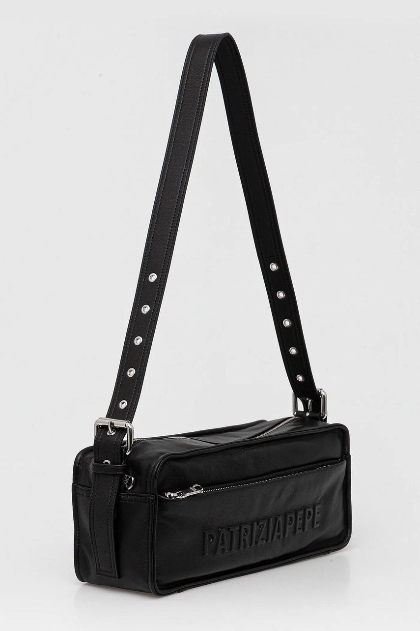 Кожаная сумочка Patrizia Pepe цвет чёрный 2B0148 L113