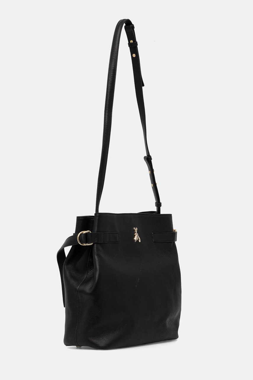 Кожаная сумочка Patrizia Pepe цвет чёрный 2B0150 L162