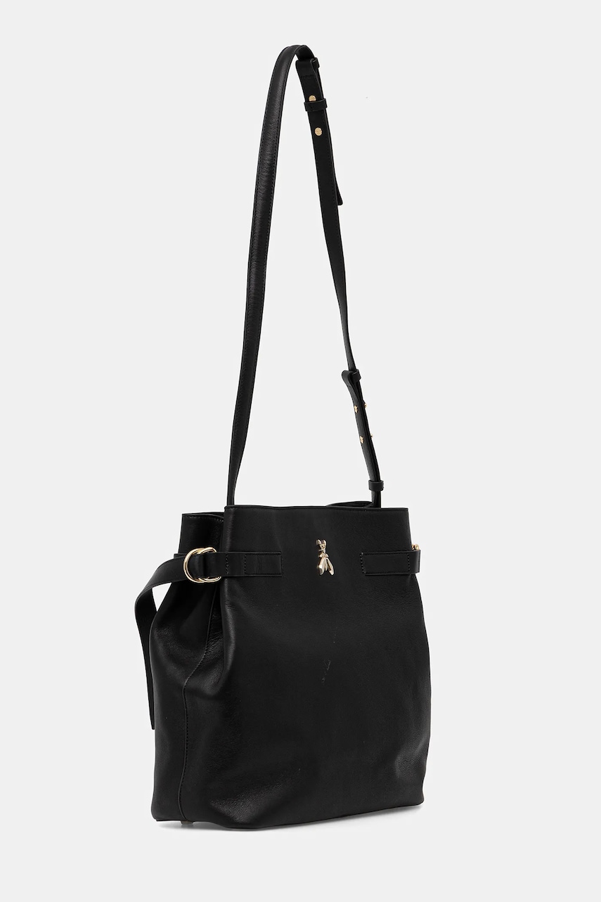 Кожаная сумочка Patrizia Pepe цвет чёрный 2B0150 L162 Кожаная сумочка Patrizia Pepe цвет чёрный 2B0150 L162