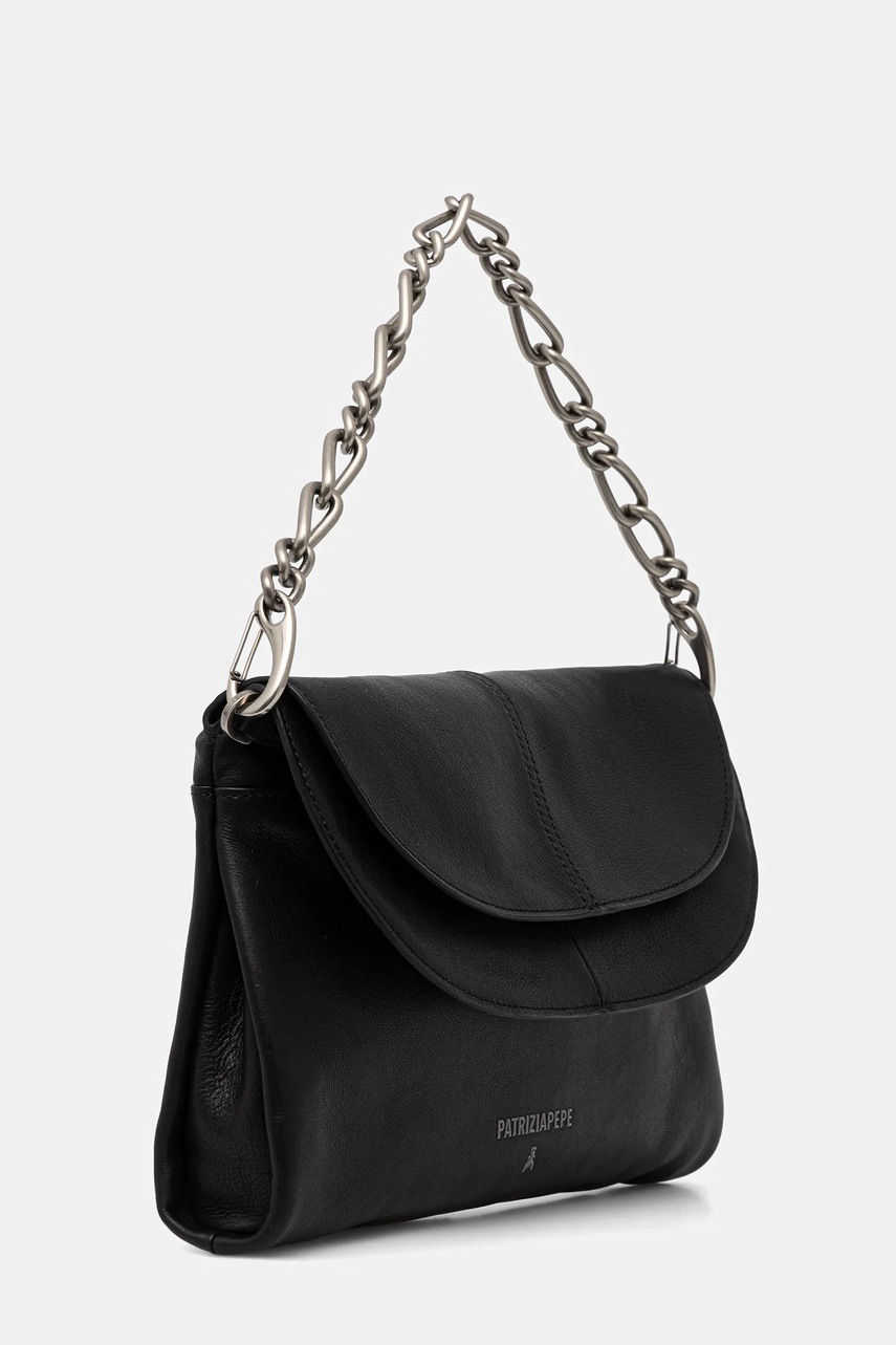 Кожаная сумка Patrizia Pepe цвет чёрный 2B0152 L162