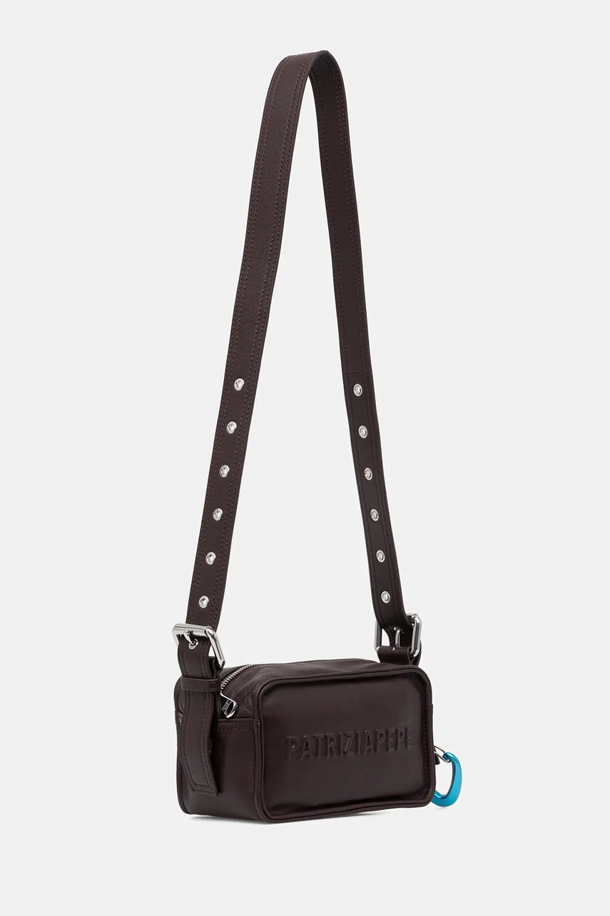 Кожаная сумочка Patrizia Pepe цвет коричневый 2B0153 L113