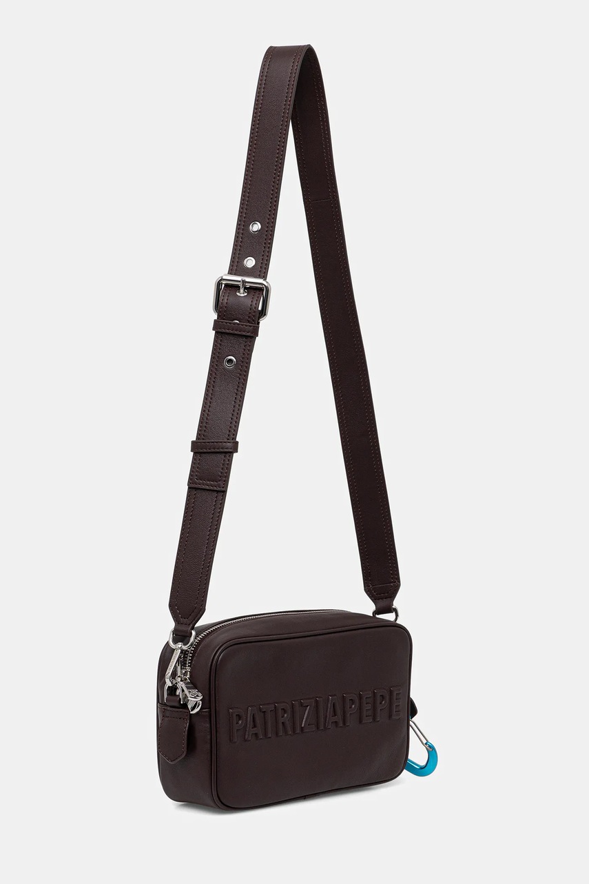 Кожаная сумочка Patrizia Pepe цвет коричневый 8B0254 L113