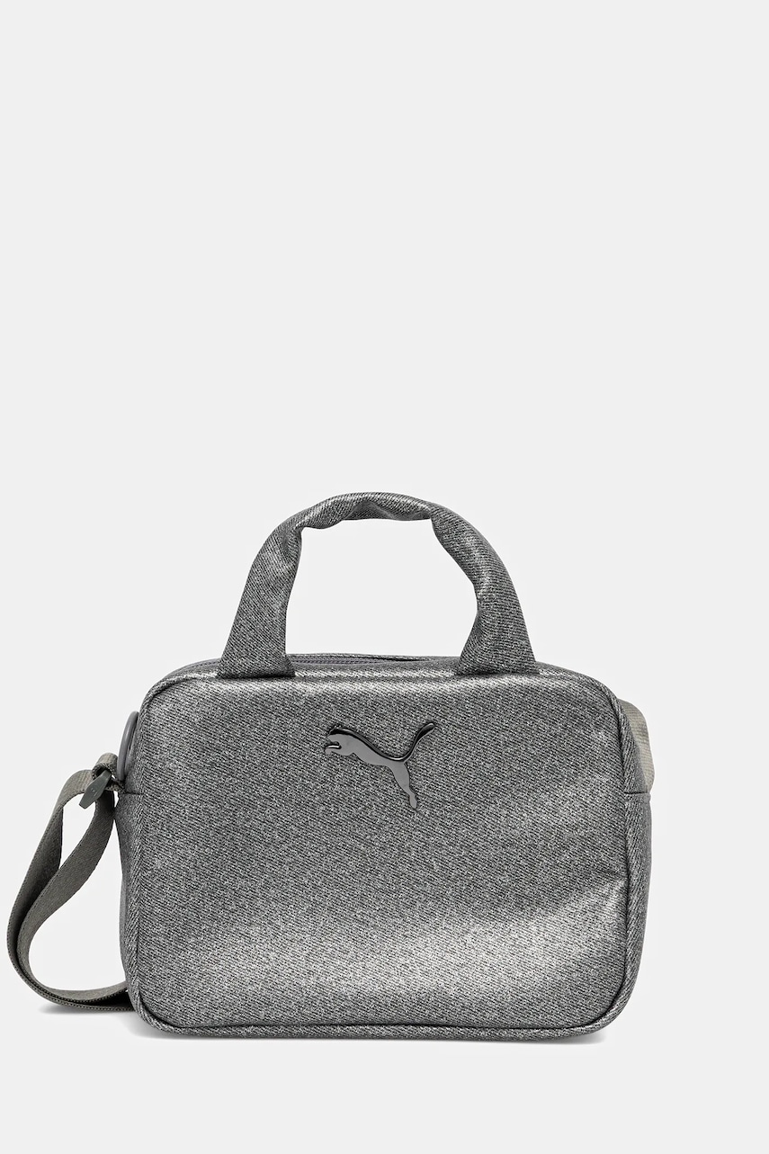 Puma poșetă Up Glam Mini Grip Bag culoarea gri, 91710