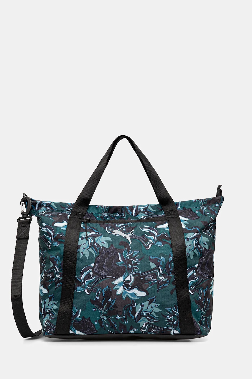 Puma poșetă culoarea verde, 91866