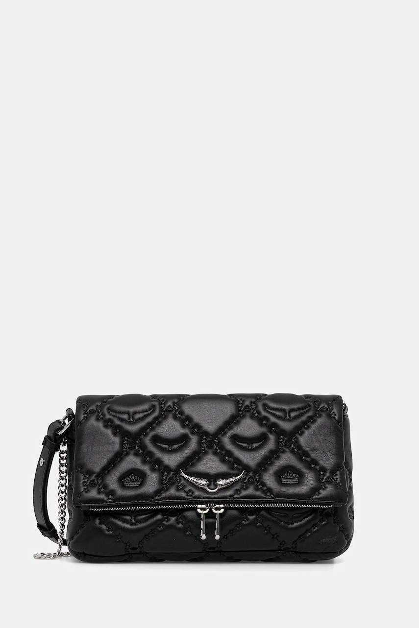 ZADIG&VOLTAIRE poșetă de piele culoarea negru, LWBA04058
