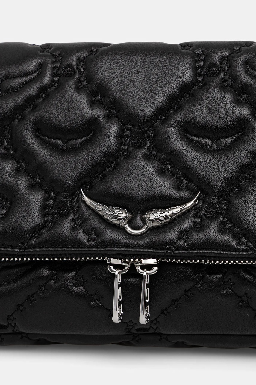 Δερμάτινη τσάντα ZADIG&VOLTAIRE χρώμα: μαύρο, LWBA04058 φωτογραφία