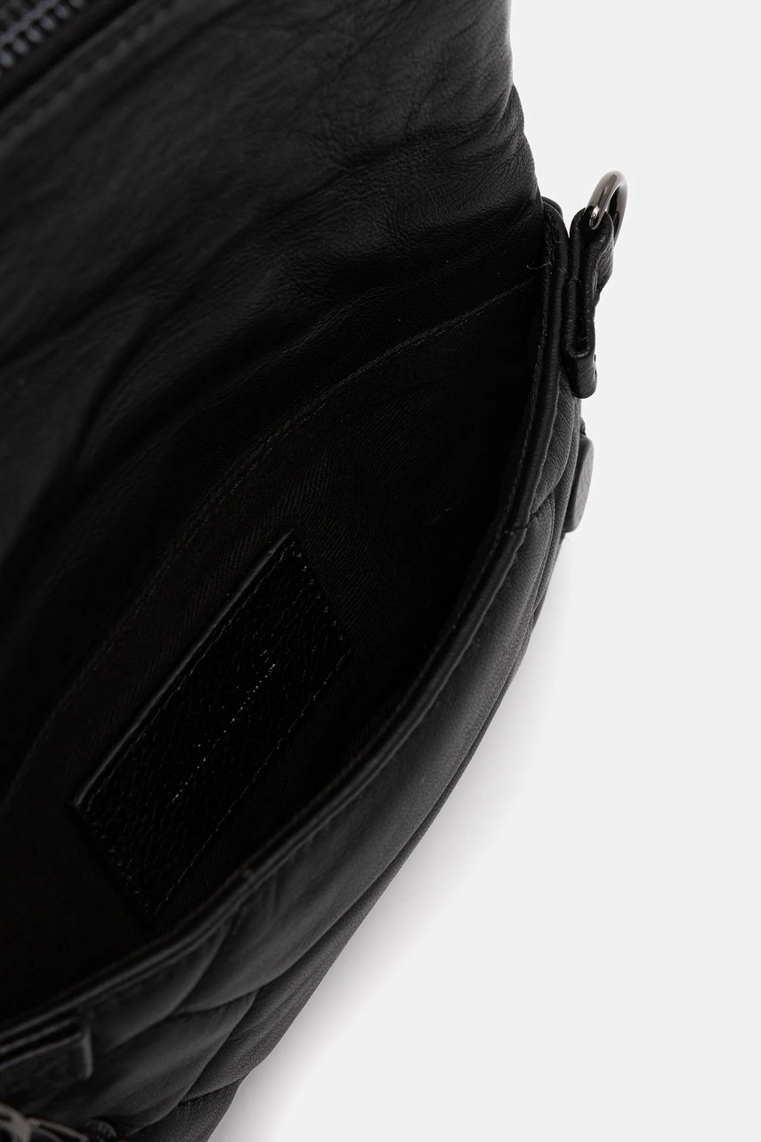 Δερμάτινη τσάντα ZADIG&VOLTAIRE χρώμα: μαύρο, LWBA03974 φωτογραφία