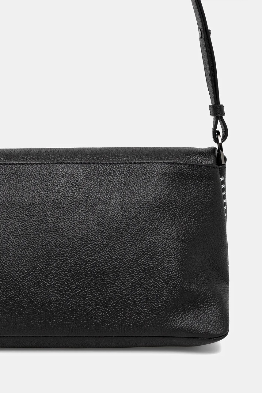 Kožená kabelka ZADIG&amp;VOLTAIRE ROCKY II GRAINED LEATHER PUNK (obrázek 3)