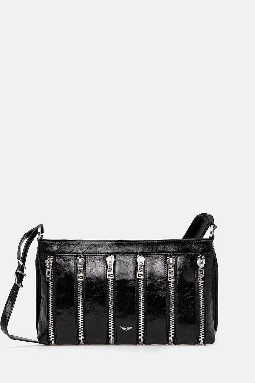 ZADIG&VOLTAIRE poșetă de piele culoarea negru, LWBA03952
