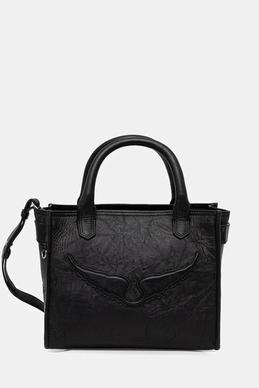 ZADIG&VOLTAIRE poșetă de piele culoarea negru, LWBA04144