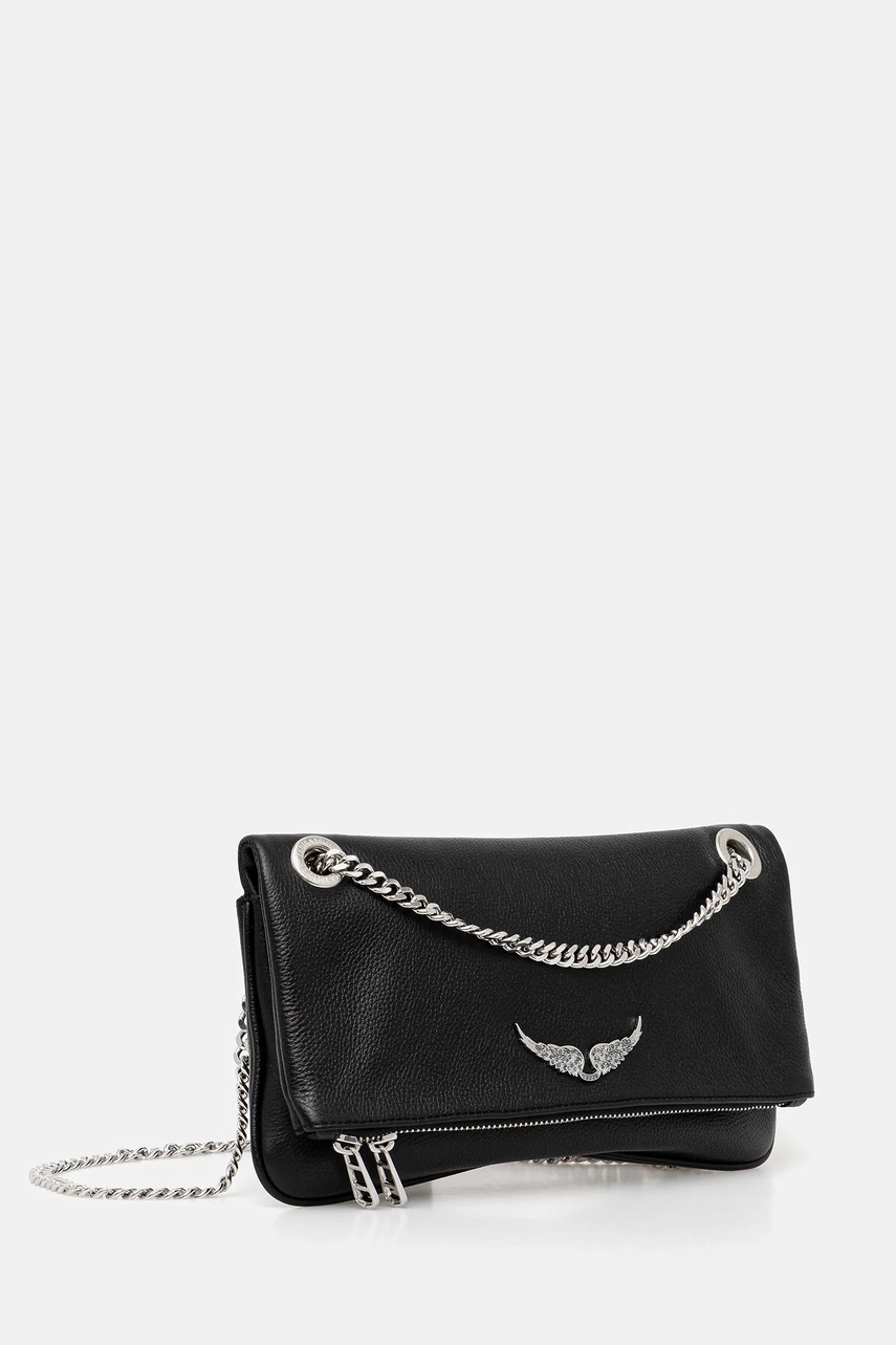 Кожаная сумочка ZADIG&VOLTAIRE цвет чёрный LWBA04124 Кожаная сумочка ZADIG&VOLTAIRE цвет чёрный LWBA04124