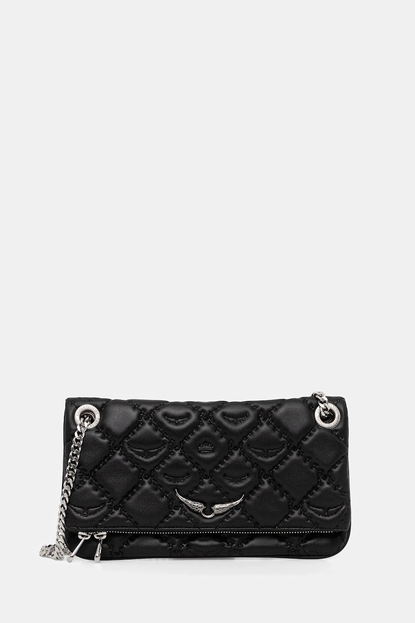 ZADIG&VOLTAIRE poșetă de piele culoarea negru, LWBA04053