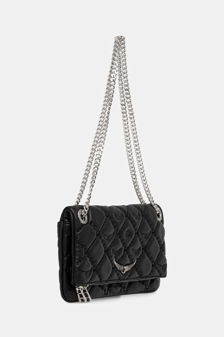 Кожаная сумочка ZADIG&VOLTAIRE цвет чёрный LWBA04053