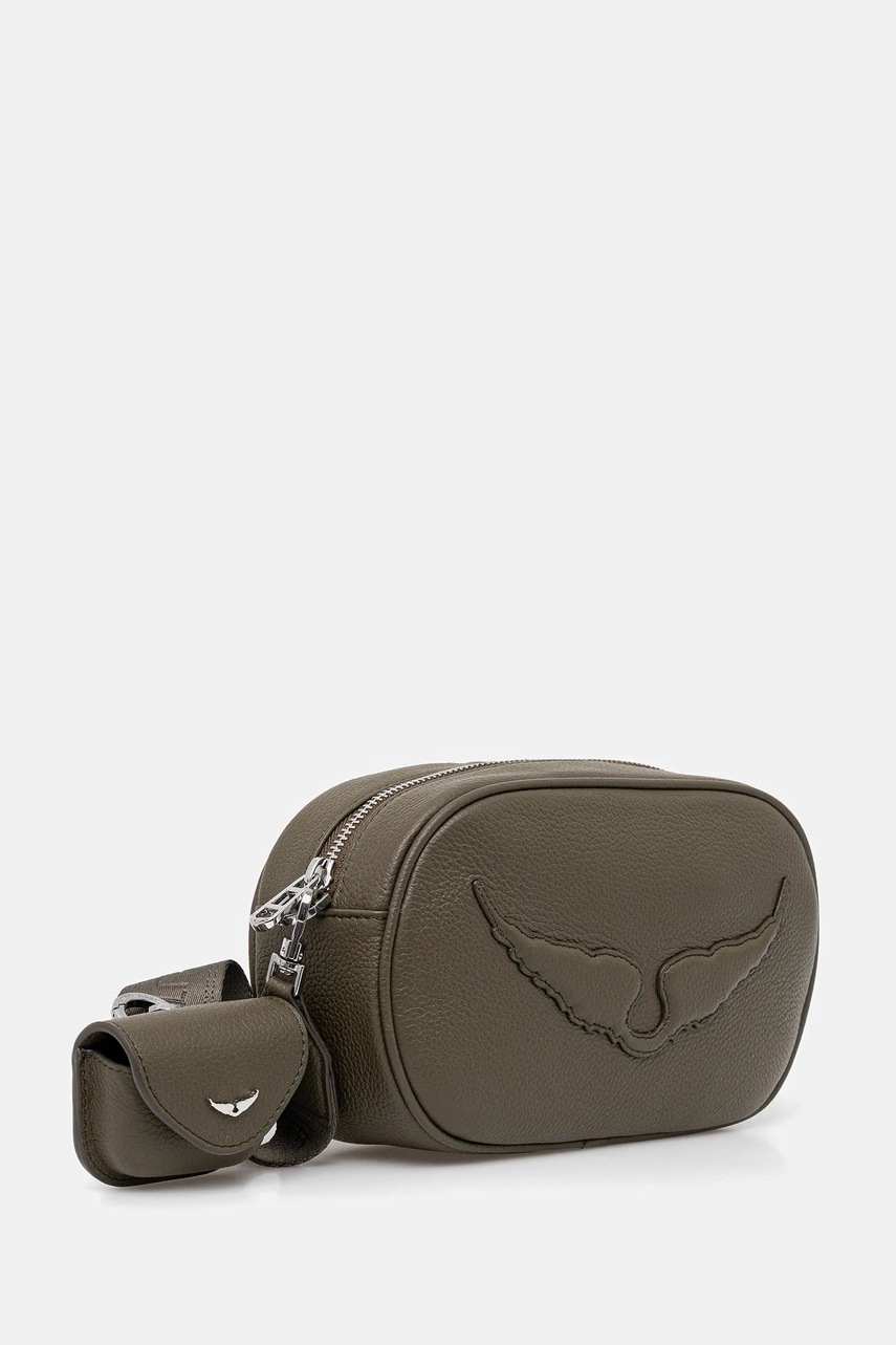 Кожаная сумочка ZADIG&VOLTAIRE цвет зелёный LWBA03657 Кожаная сумочка ZADIG&VOLTAIRE цвет зелёный LWBA03657